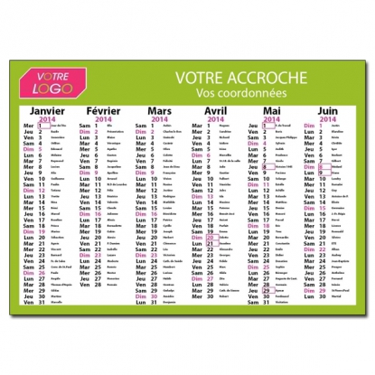 Calendrier de poche CLASSIC