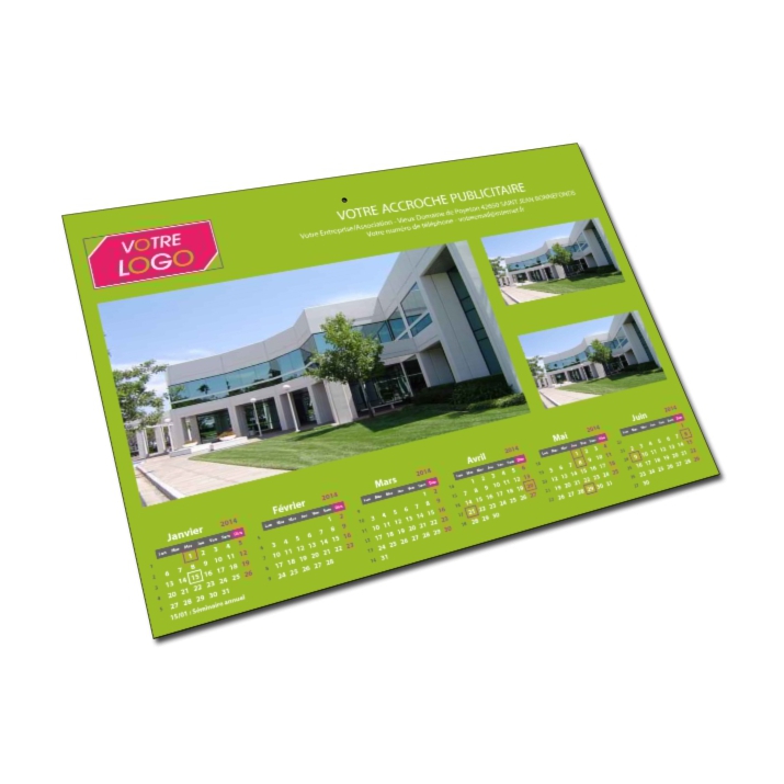 Calendrier bancaire photos recto Calendrier bancaire photos recto