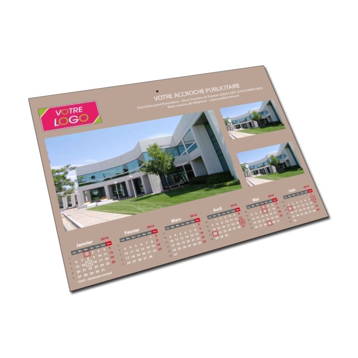 Calendrier bancaire photos recto Calendrier bancaire photos recto