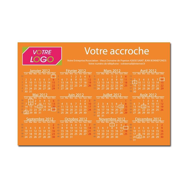 Calendrier magnétique Calendrier magnétique