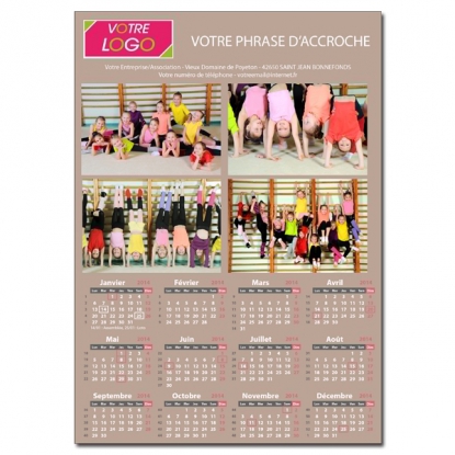 Calendrier photo une page