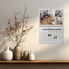 Calendrier photo mural double