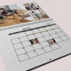 Calendrier photo mural double