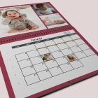 Calendrier photo mural double