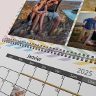 Calendrier photo mural double