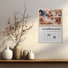 Calendrier photo mural double