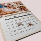 Calendrier photo mural double