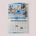 Calendrier photo mural double