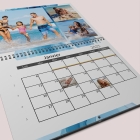 Calendrier photo mural double