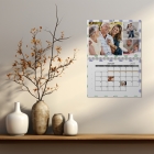 Calendrier photo mural double