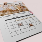 Calendrier photo mural double