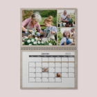 Calendrier photo mural double