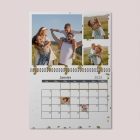 Calendrier photo mural double