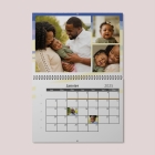 Calendrier photo mural double