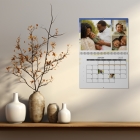 Calendrier photo mural double