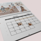 Calendrier photo mural double