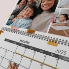 Calendrier photo mural double