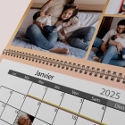 Calendrier photo mural double