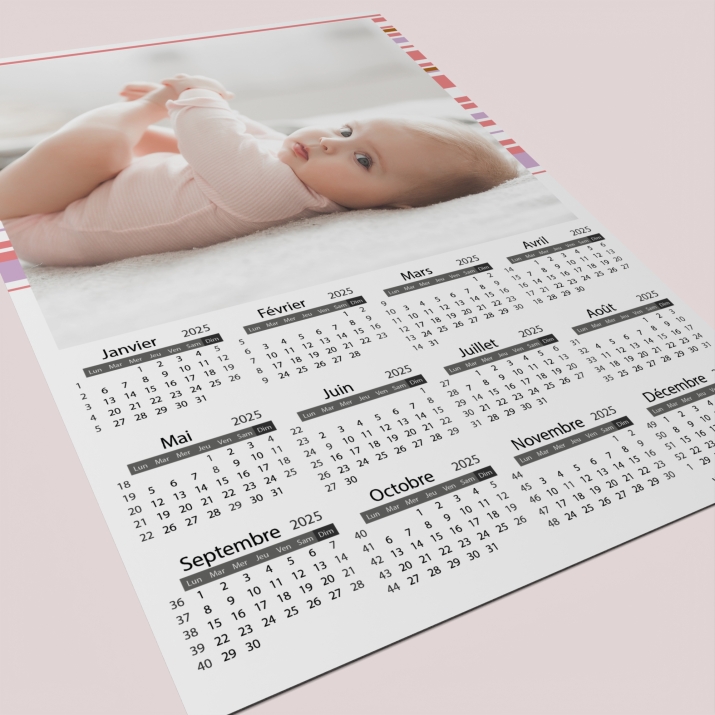 Calendrier poster photo
