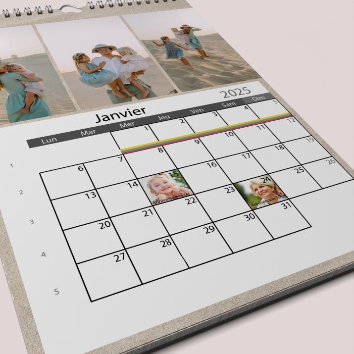 Calendrier PHOTO DATE