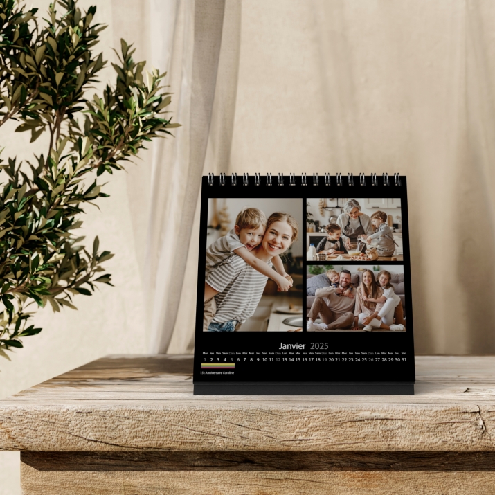 Calendrier LUXE CARRE de bureau