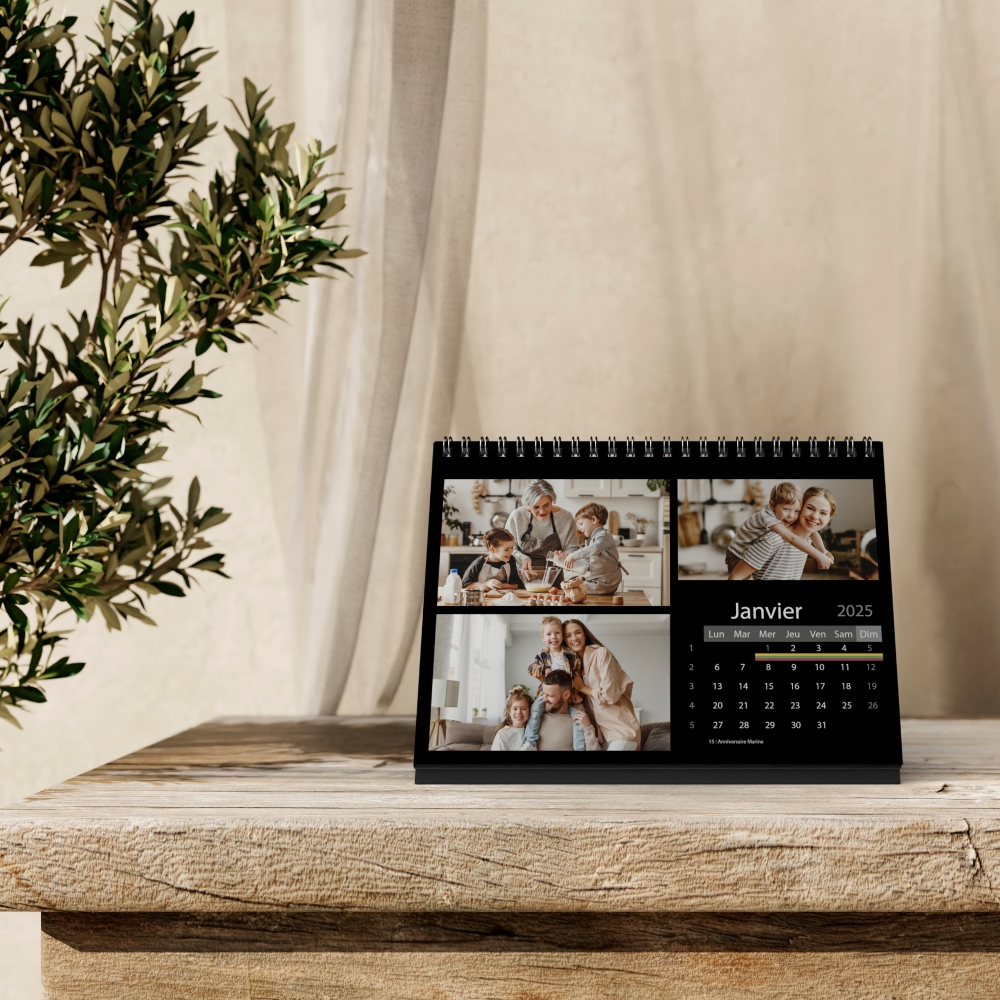 Calendrier LUXE PANO de bureau