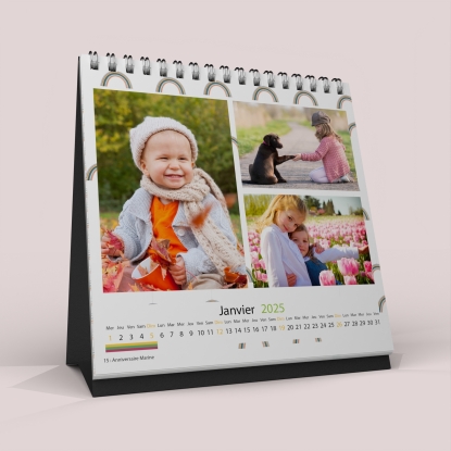 Calendrier LUXE CARRE de bureau