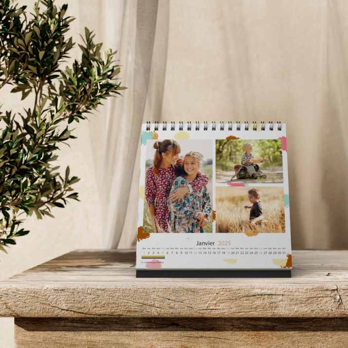 Calendrier LUXE CARRE de bureau