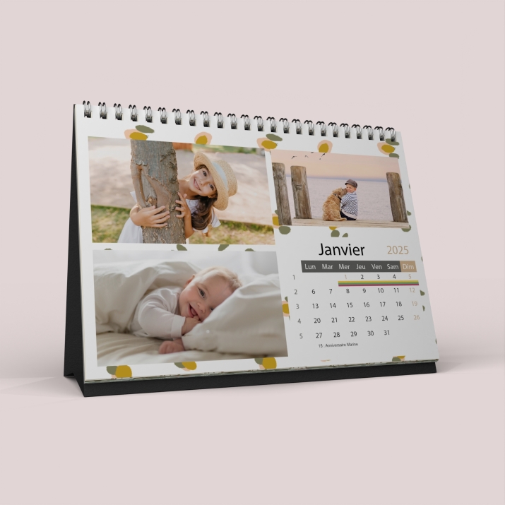 Calendrier LUXE PANO de bureau