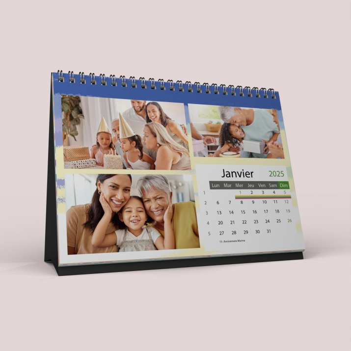 Calendrier LUXE PANO de bureau