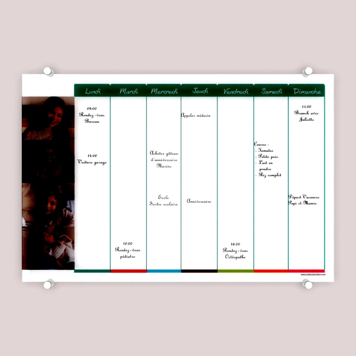 Planning photo semaine