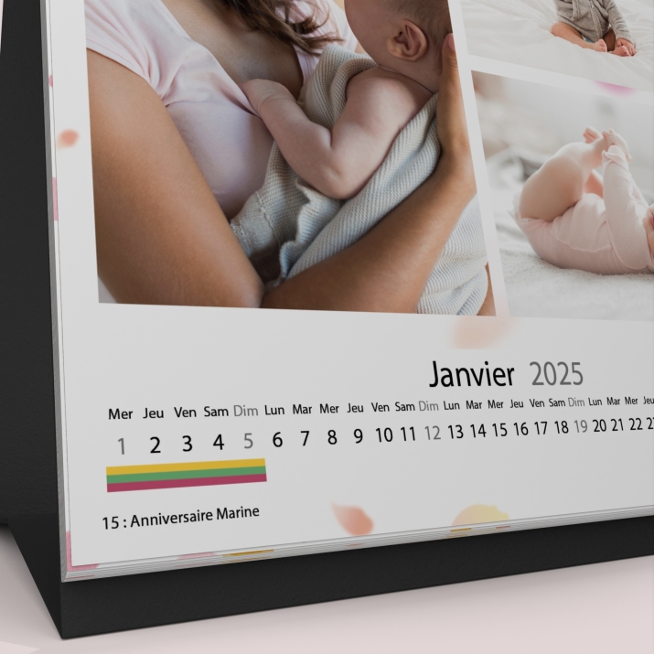 Calendrier LUXE CARRE de bureau