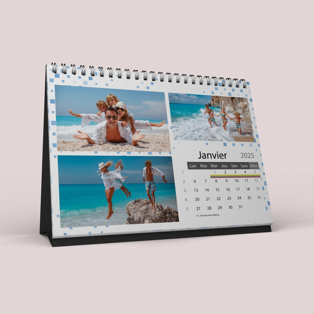 Calendrier LUXE PANO de bureau