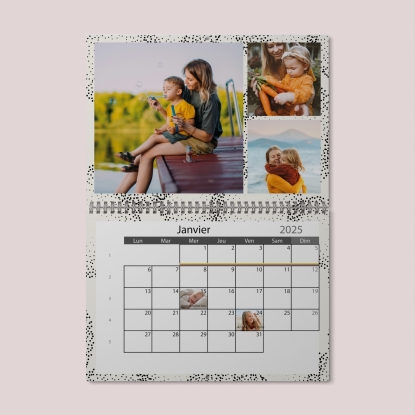 Calendrier photo mural double