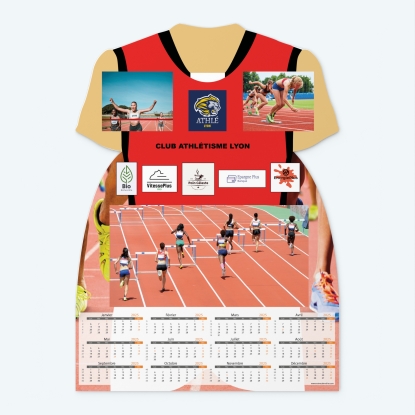 Calendrier photo Maillot de Athlétisme