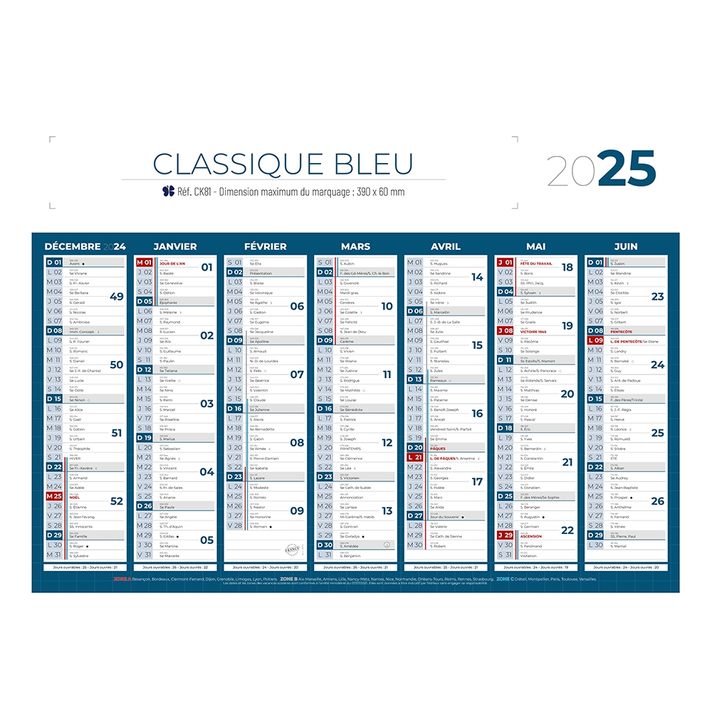 Calendrier bancaire