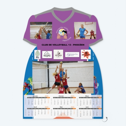 Calendrier photo Maillot de Volley