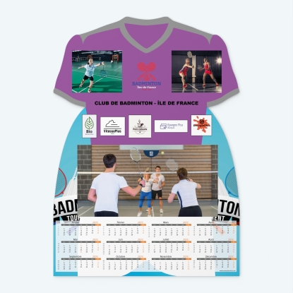 Calendrier photo Maillot de Badminton