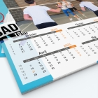 Calendrier photo Maillot de Badminton - Grille calendaire personnalisable