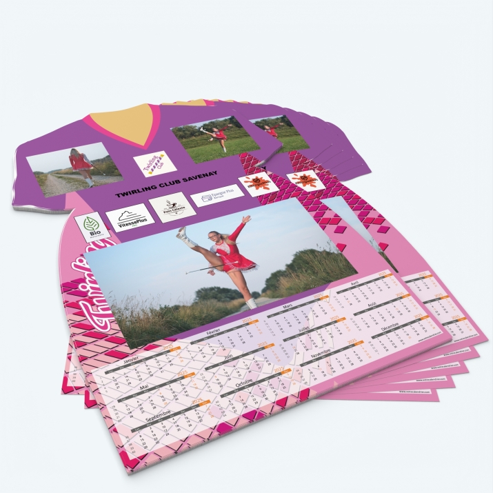 Calendrier photo Maillot de Twirling - Minimum de commande : 25 exemplaires