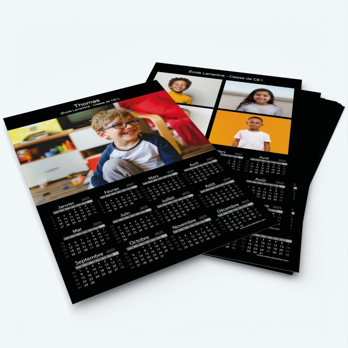 Pack multi calendriers - Une ou plusieurs photos pour chaque enfant