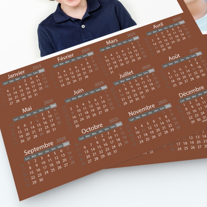 Pack multi calendriers - Grille calendaire utile et pratique