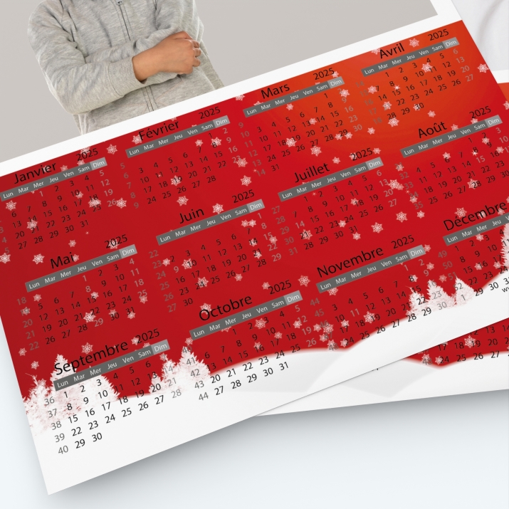 Pack multi calendriers - Grille calendaire utile et pratique