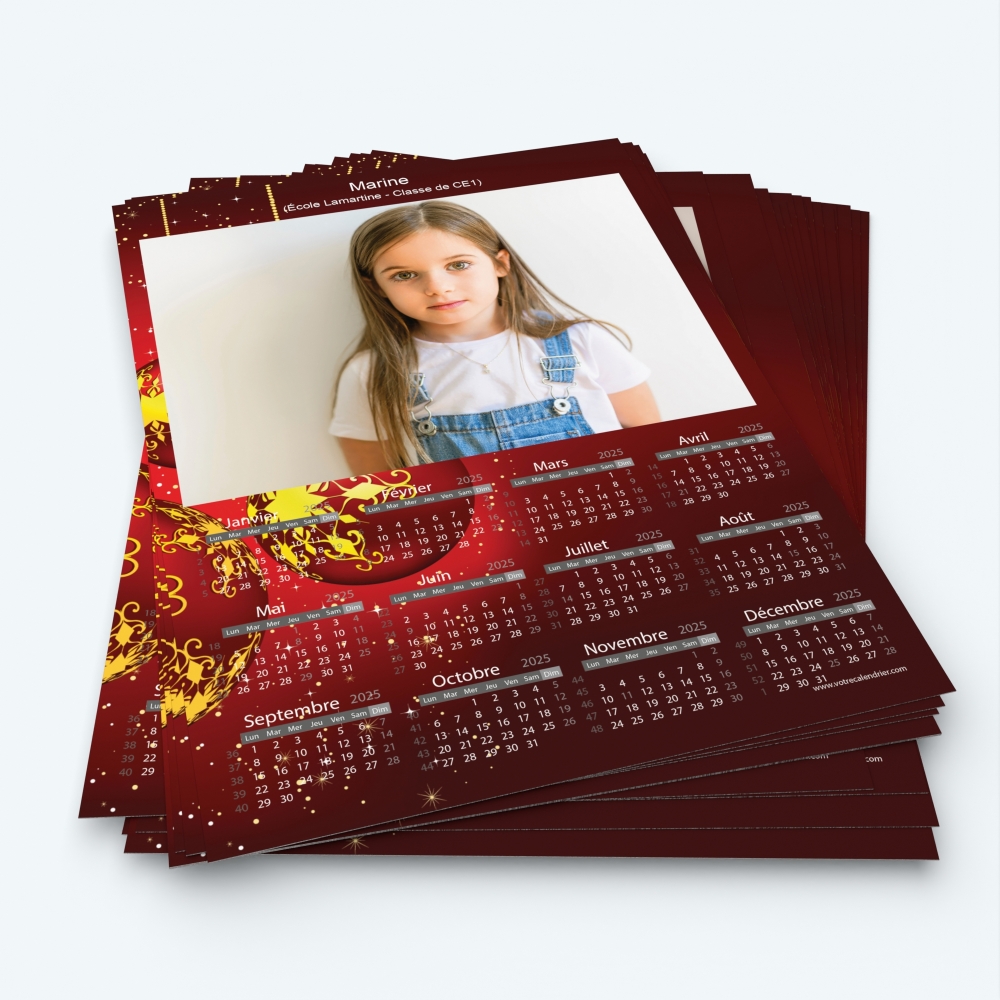 Pack multi calendriers - Minimum de commande 20 exemplaires