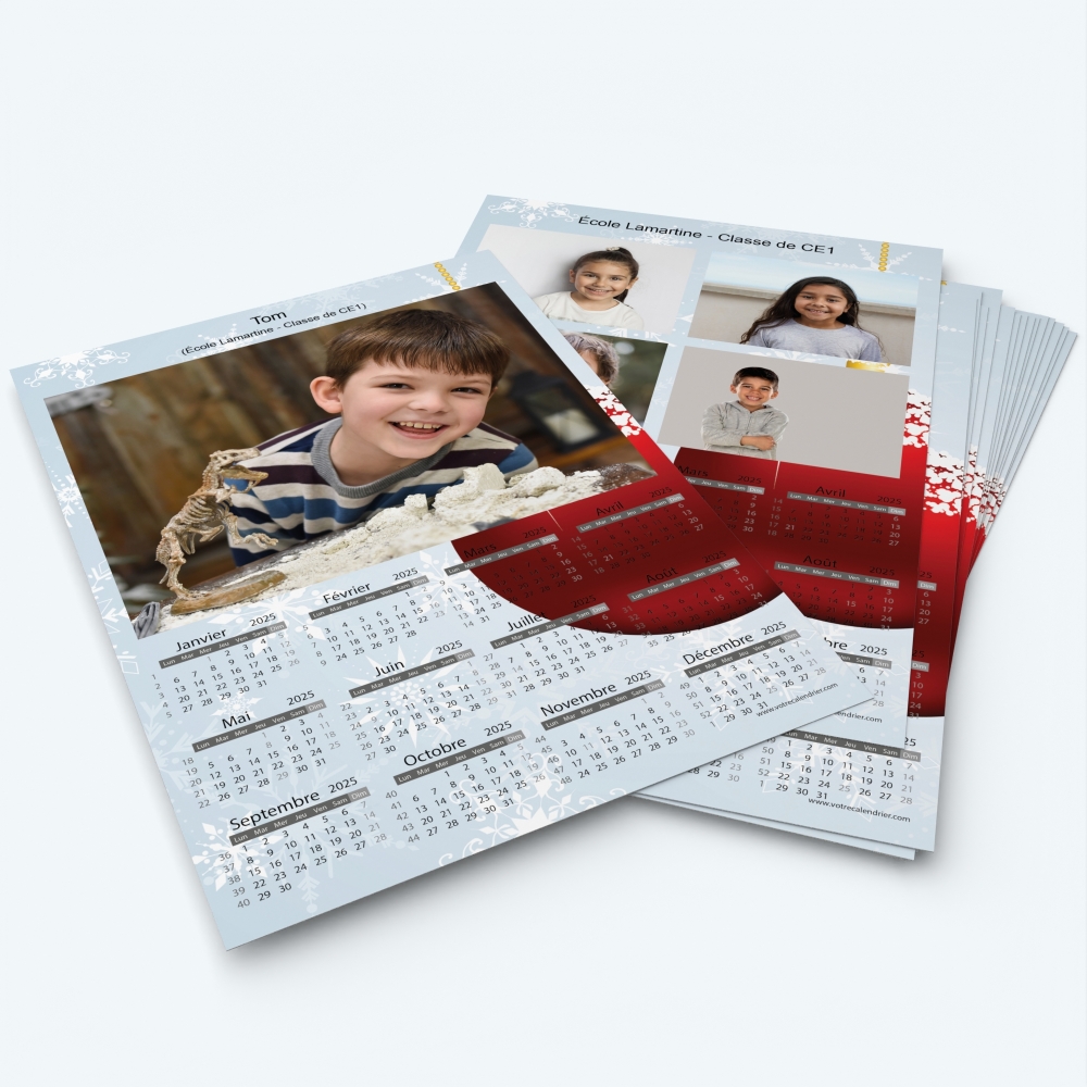 Pack multi calendriers - Une ou plusieurs photos pour chaque enfant