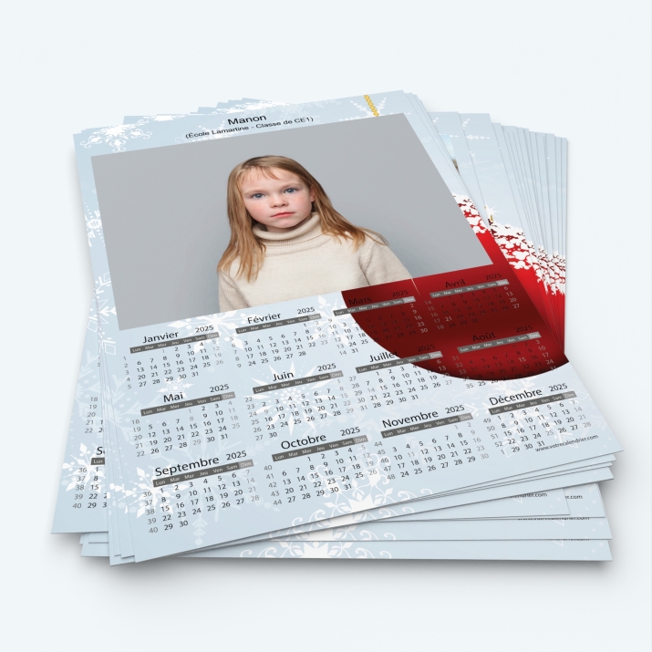 Pack multi calendriers - Minimum de commande 20 exemplaires