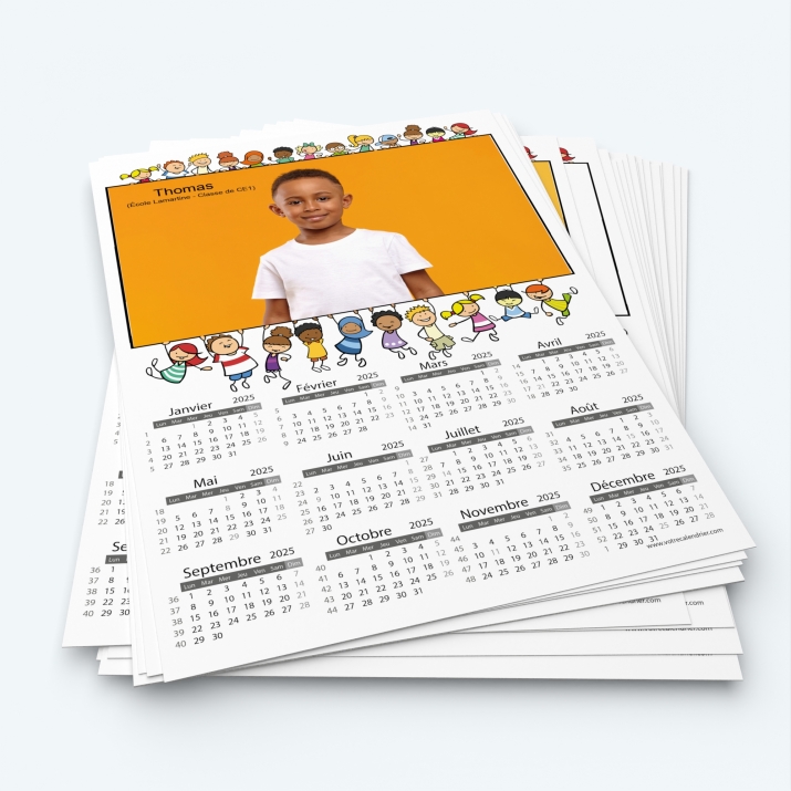 Pack multi calendriers - Minimum de commande 20 exemplaires