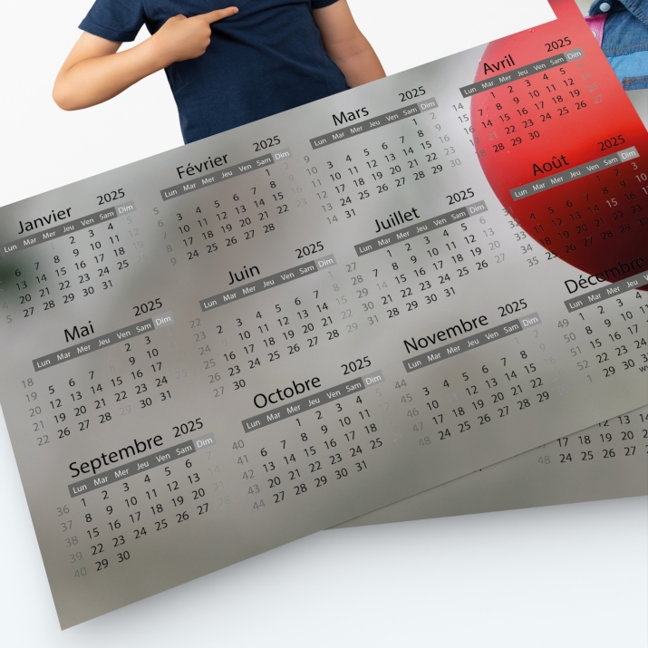 Pack multi calendriers - Grille calendaire utile et pratique