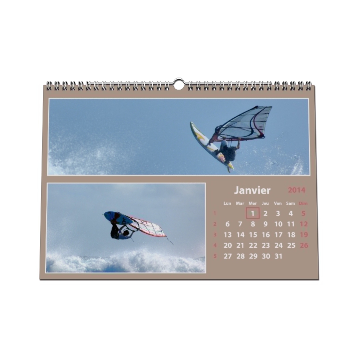 Calendrier photo mural "PANO" 13 pages TAUPE (A5, A4 ou A3) Calendrier photo mural "PANO" 13 pages TAUPE (A5, A4 ou A3)