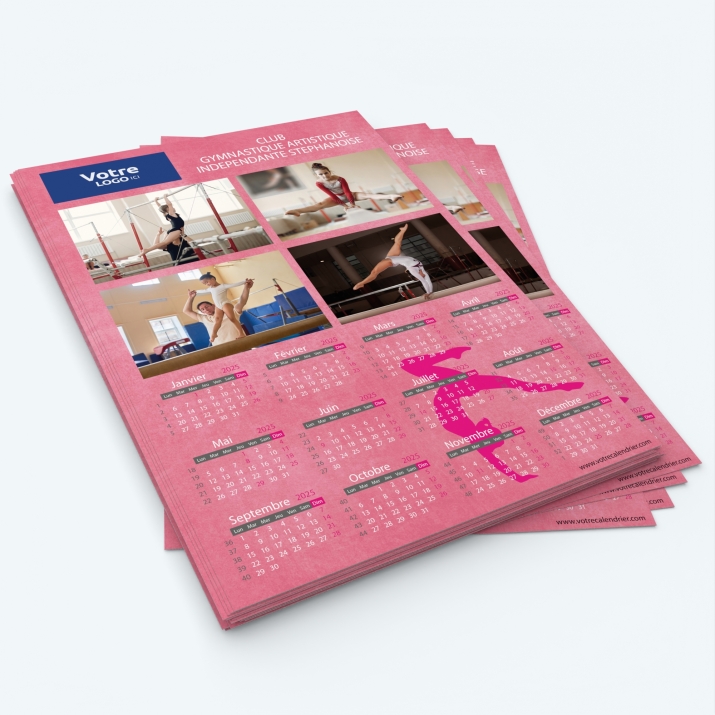 Calendrier photo une page XL - Minimum de commande : 25 exemplaires